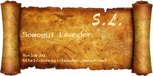 Somogyi Leander névjegykártya